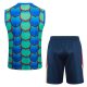 Debardeur Short Barca 2024 2025 Vert Bleu - Image 4