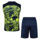 Debardeur Short Manchester City 2024 2025 Jaune Noir - Image 4