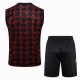 Debardeur Short Manchester United 2024 2025 Noir Rouge - Image 4