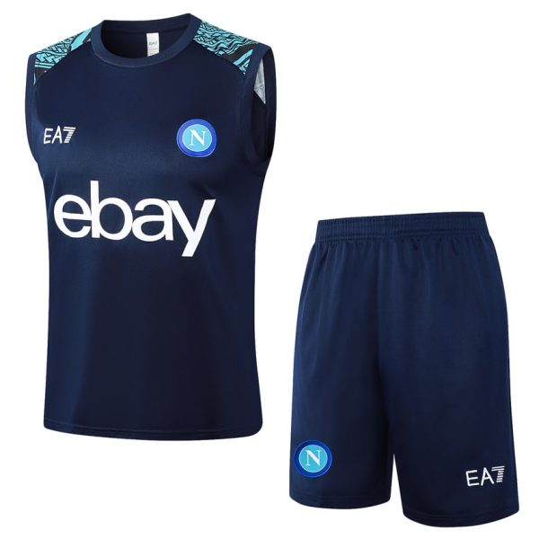 Debardeur Short Naples 2024 2025 Bleu Fonc??