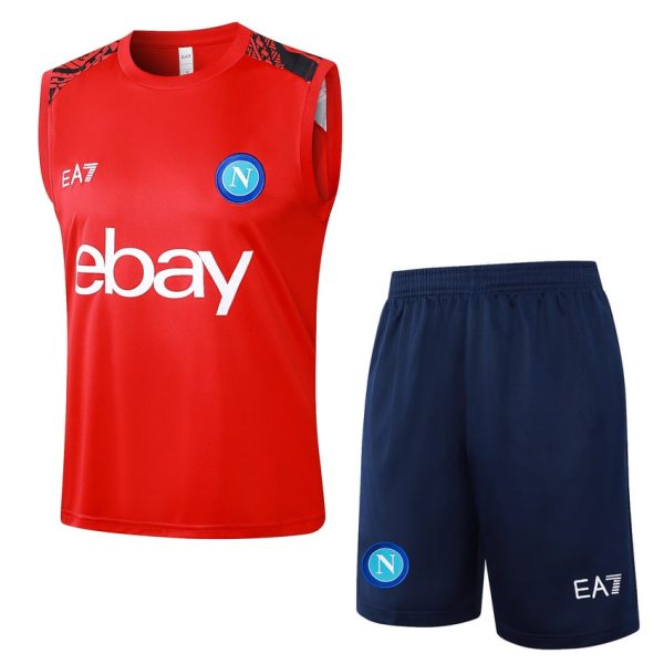 Debardeur Short Naples 2024 2025 Rouge Clair