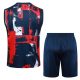 Debardeur Short PSG 2024 2025 Bleu Rouge - Image 4