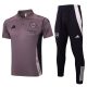 Survetement Arsenal Polo 2024 2025 Rose Fonc??