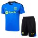 Ensemble Maillot Short Barca 2024 2025 Bleu Oc??an