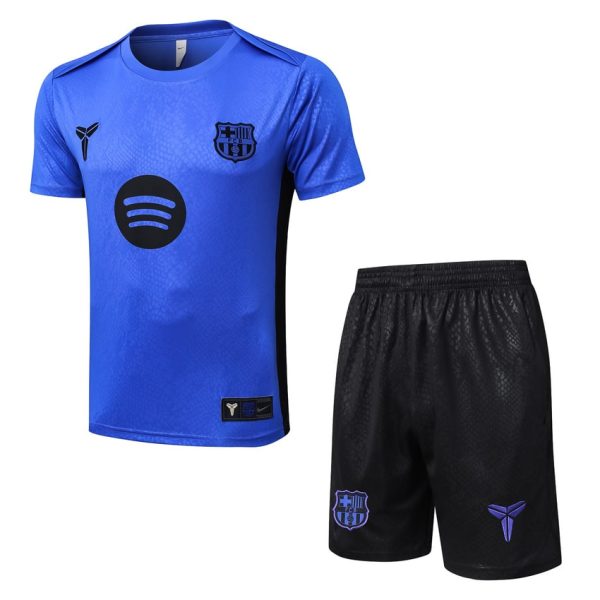 Ensemble Maillot Short Barca 2025 2026 Bleu Oc??an