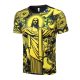 Ensemble Maillot Short Bresil 2024 2025 Jaune Motif - Image 2
