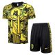 Ensemble Maillot Short Bresil 2024 2025 Jaune Motif