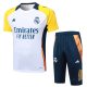 Ensemble Maillot Short Real Madrid 2024 2025 Blanc Jaune