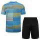Ensemble Maillot Short Real Madrid 2025 2026 Bleu Vert - Image 4