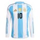 Maillot Argentine Domicile 2024 2025 Messi Manches Longues - Image 2