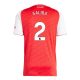 Maillot Kit Enfant Domicile Arsenal 2025 2026 Saliba - Image 2