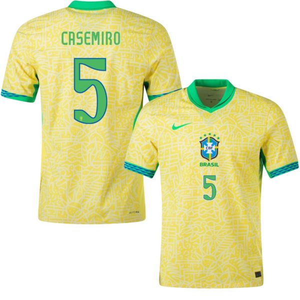 Maillot Bresil Domicile 2024 2025 Casemiro