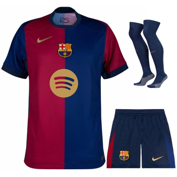 Maillot Kit Enfant Barca 2024 2025 Domicile New Sponsor