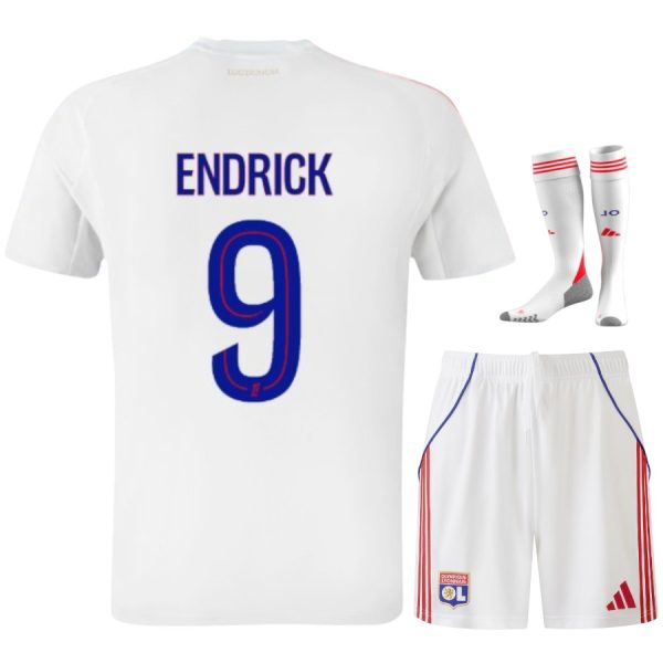 Maillot Kit Enfant OL Domicile 2025 2026 Endrick