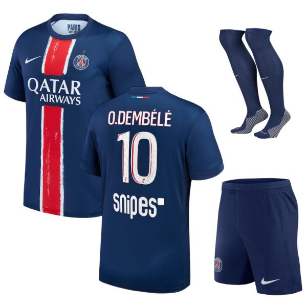 Maillot Kit Enfant PSG Domicile 2024 2025 Demb??l?? 1 Etoile