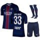 Maillot Kit Enfant PSG Domicile 2025 2026 Zaire Emery