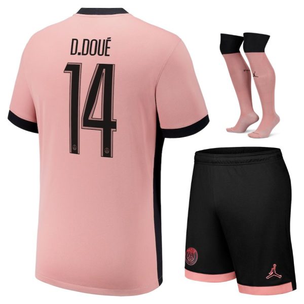Maillot Kit Enfant PSG Third 2024 2025 D??sir?? Dou??