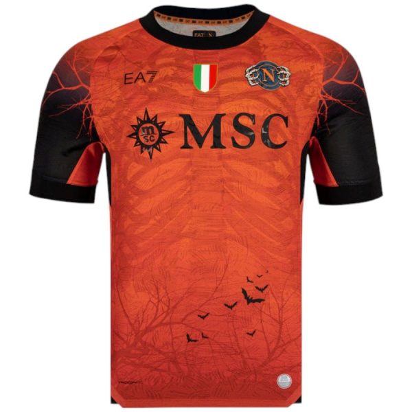 Maillot Enfant Naples Halloween 2025 2026 Orange