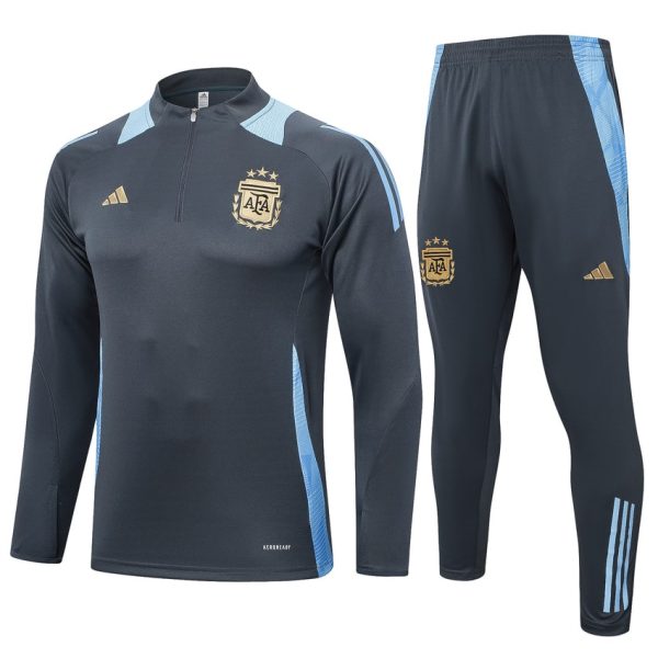 Survetement Argentine Training 2024 2025 Noir Clair