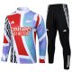 Survetement Arsenal Training 2024 2025 Bleu Rouge