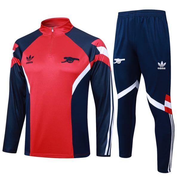 Survetement Arsenal Training 2024 2025 Rouge Fonc??
