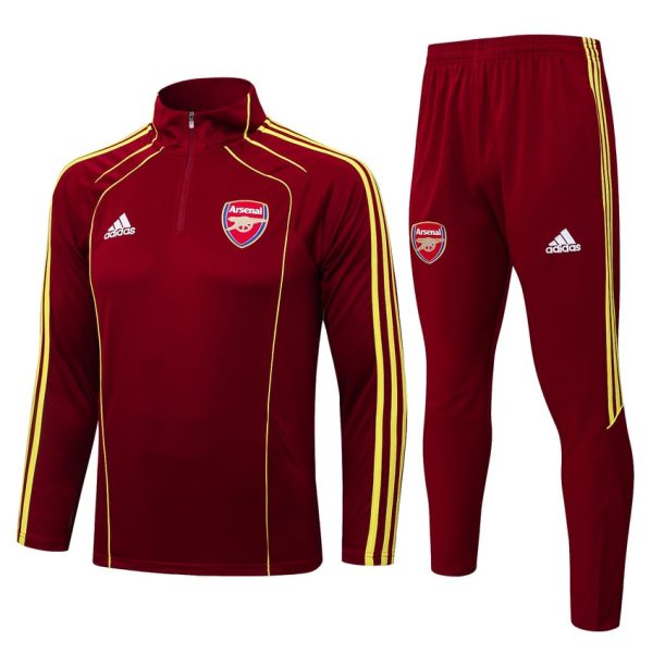Survetement Arsenal Training 2025 2026 Rouge Fonc??