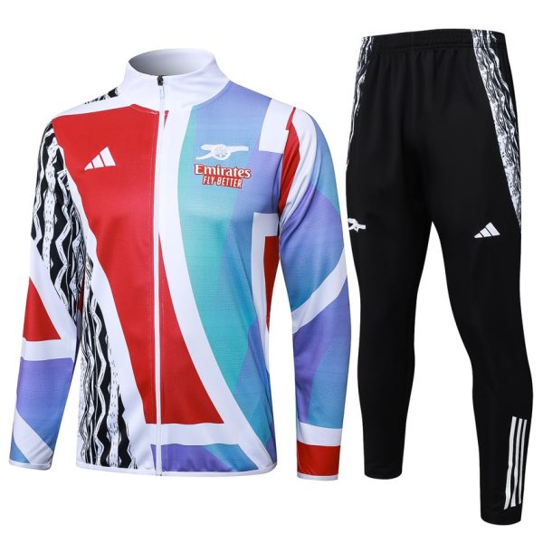 Survetement Arsenal Veste 2024 2025 Bleu Rouge