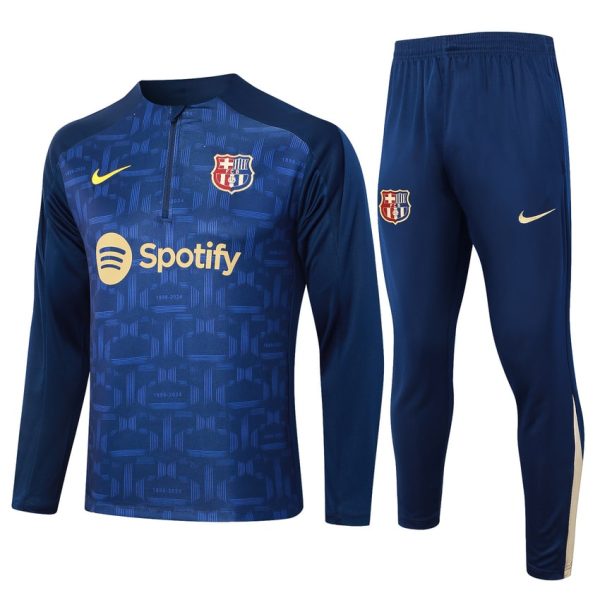Survetement Barca Training 2024 2025 Bleu Fonc??