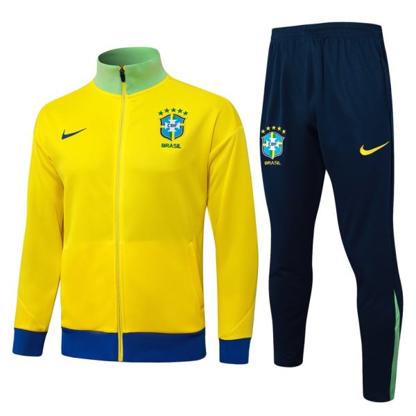 Survetement Bresil Veste 2025 2026 Jaune Clair