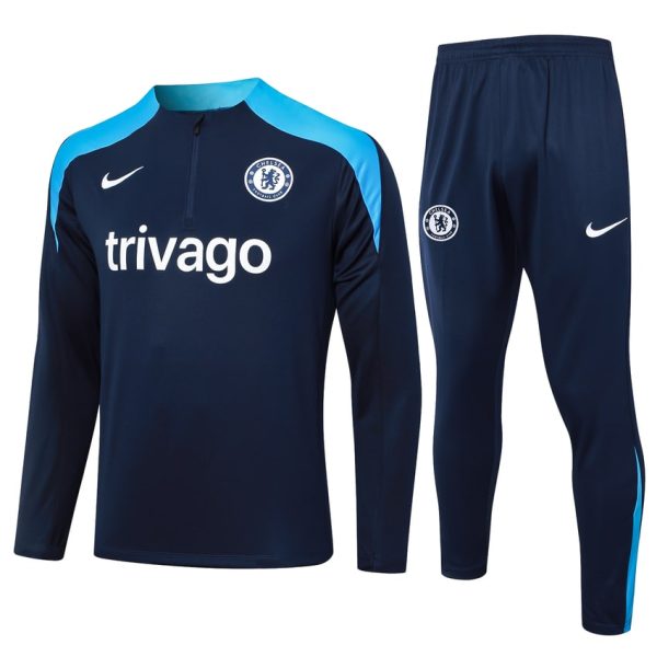 Survetement Chelsea Training 2024 2025 Bleu Fonc??