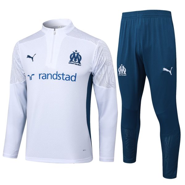 Survetement OM Training 2024 2025 Blanc