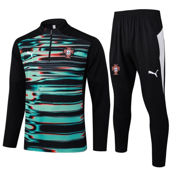 Survetement Portugal Training 2024 2025 Vert Noir