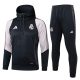 Survetement Real Madrid Sweat 2024 2025 Noir Blanc