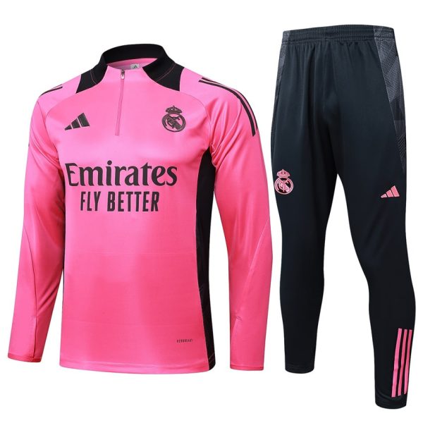 Survetement Real Madrid Training 2024 2025 Rose Fonc??