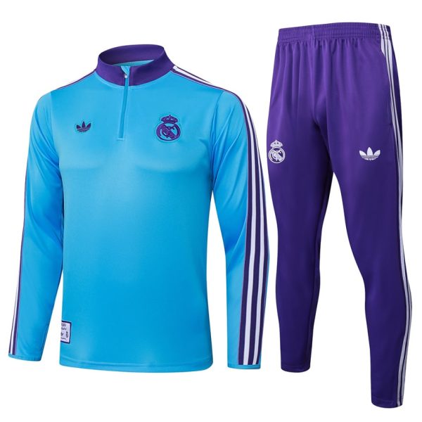 Survetement Real Madrid Training 2025 2026 Bleu Ciel