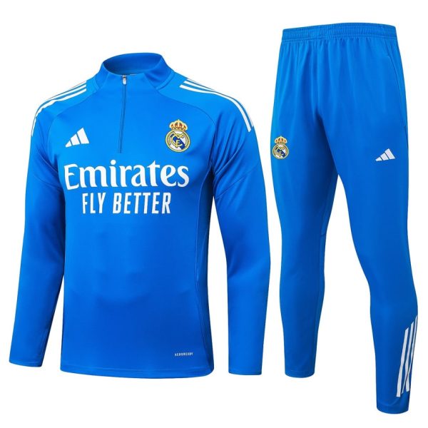 Survetement Real Madrid Training 2025 2026 Bleu Clair