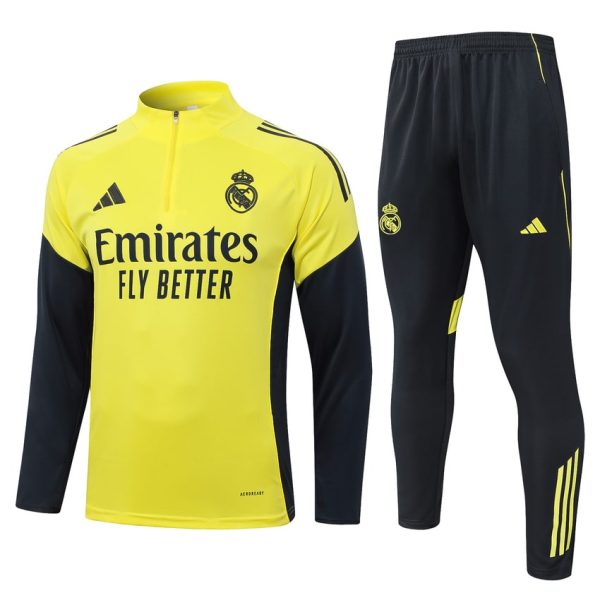Survetement Real Madrid Training 2025 2026 Jaune Clair