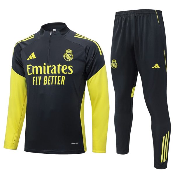 Survetement Real Madrid Training 2025 2026 Noir Fonc??